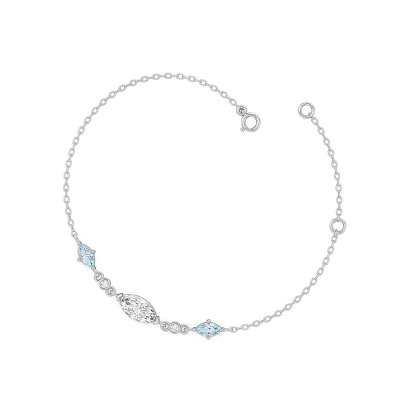 Marquise Mist - Pure Gold Lab Diamond Bracelet