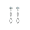 Lukson Marquise MistPure Gold Lab Grown Diamond Drop Earrings