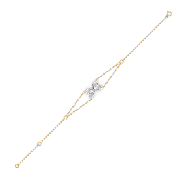Tied in Love - Pure Gold Lab Diamond Solitaire Bracelet