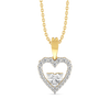 Twinkle Heart - Pure Gold Lab Diamond Pendant