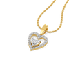 Twinkle Heart - Pure Gold Lab Diamond Pendant