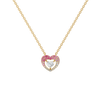 Lukson Rosé Heart - Pure Gold Lab Grown Diamond Necklace