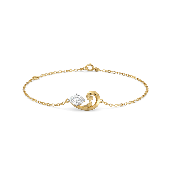 Lukson Baroque Grace - Oval Lab Grown Diamond Bracelet