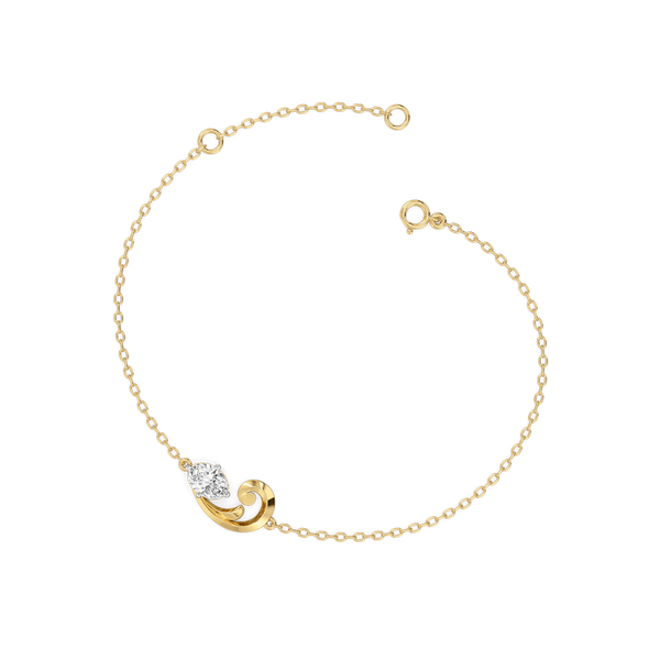 Baroque Grace - Oval Lab Grown Diamond Bracelet for Women - Lukson