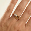 Lukson Baroque Grace Pure Gold Oval Lab Grown Diamond Ring