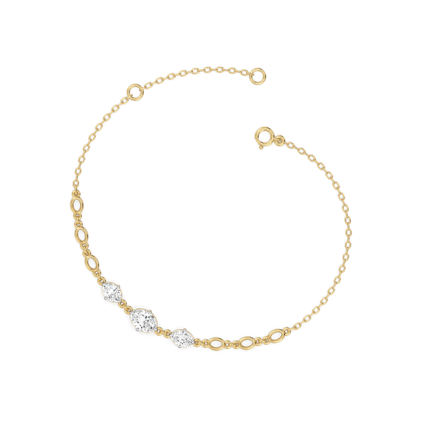 Oval Serenity - Lab Grown Diamond Bracelet Online - Lukson