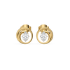 Oval Serenity Pure 14k Gold Lab Grown Diamond Earrings - Lukson