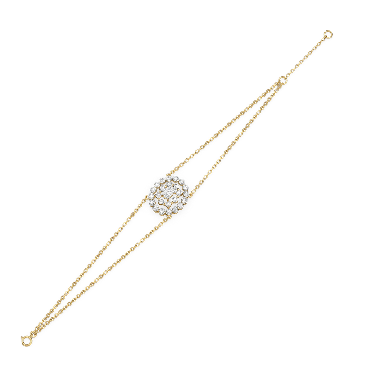 Oval Radiance - Pure Gold Lab Diamond Solitaire Bracelet