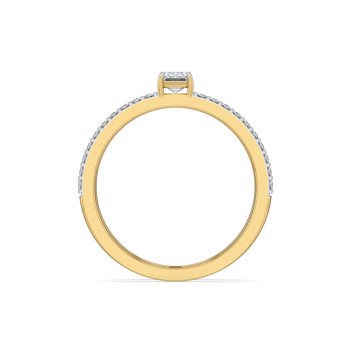 Forever Emerald - Pure Gold Lab Diamond Solitaire Ring