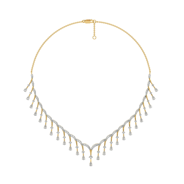 Shimmerfall Lab Grown Diamond Necklace - Full View
