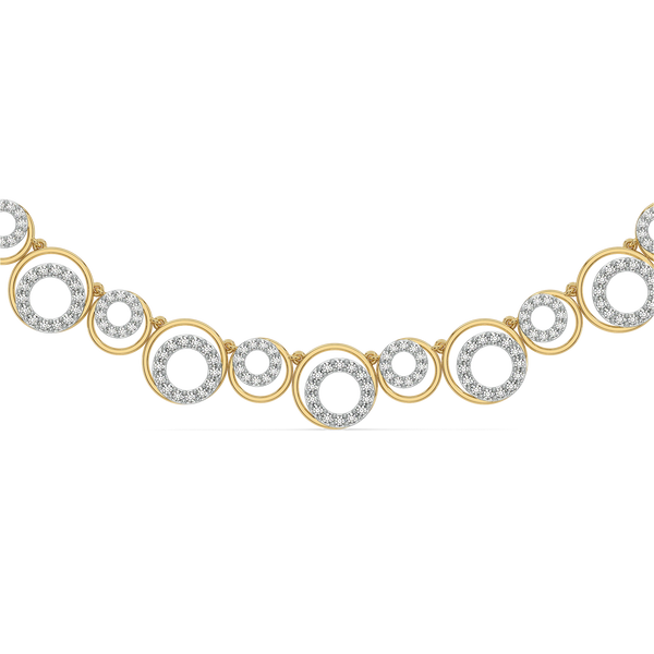 Noir Circle Lab Grown Diamond Necklace