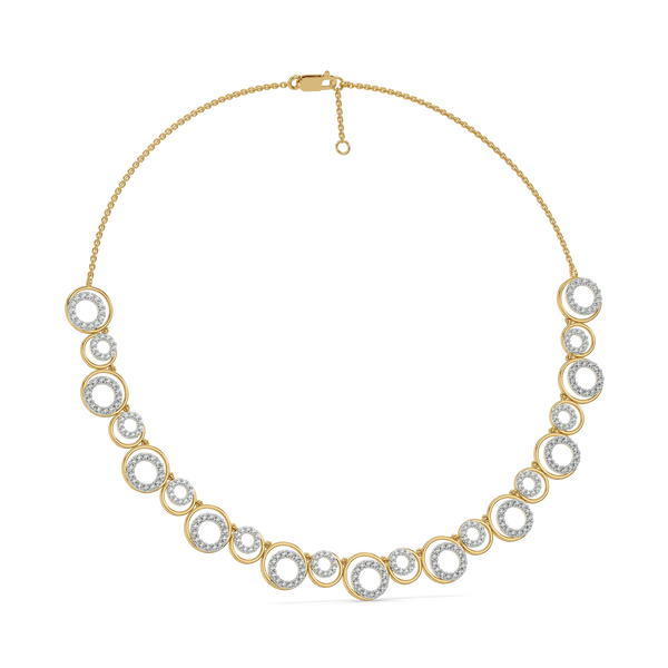 Noir Circle Lab Grown Diamond Necklace