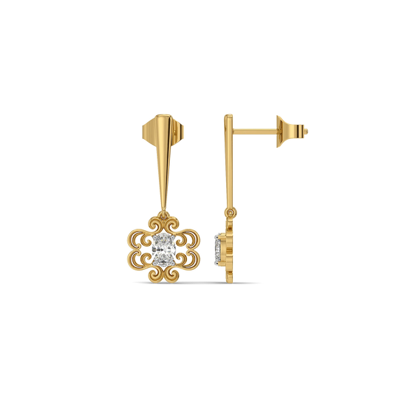 Zarqash Lab Grown Diamond Drop Earrings