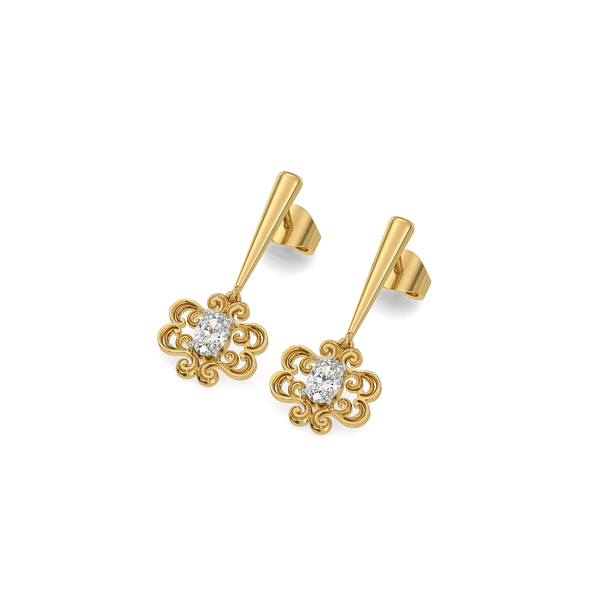 Zarqash Lab Grown Diamond Drop Earrings