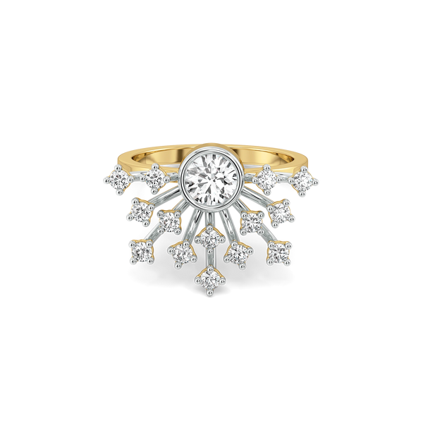 Lukson Nightfall Ignite Gold Lab Diamond Ring Online