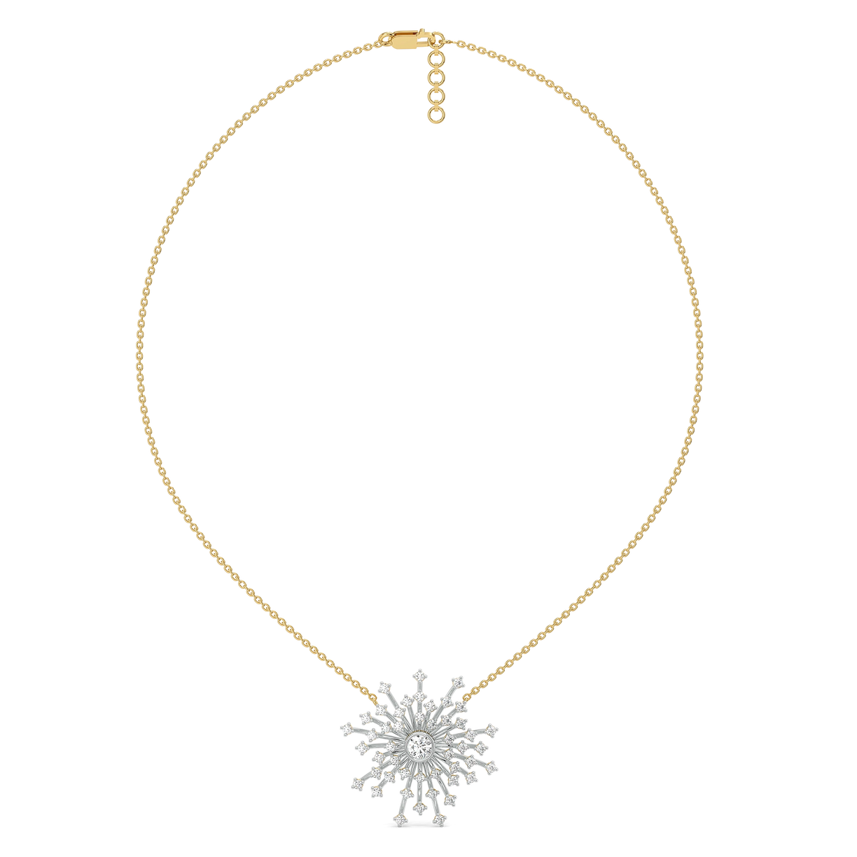 Aurora Strike - Pure Gold Lab Diamond Necklace