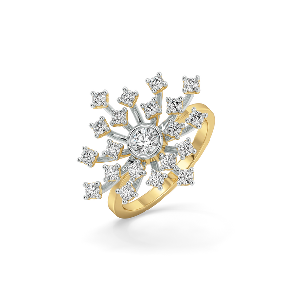 Lukson Aurora Strike Pure Gold Lab Grown Diamond Ring Online