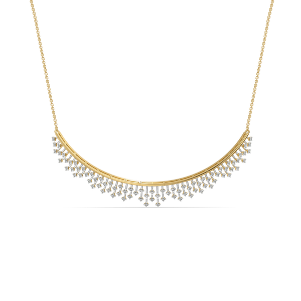 Afterlight Bloom - Pure Gold Lab Diamond Choker Necklace