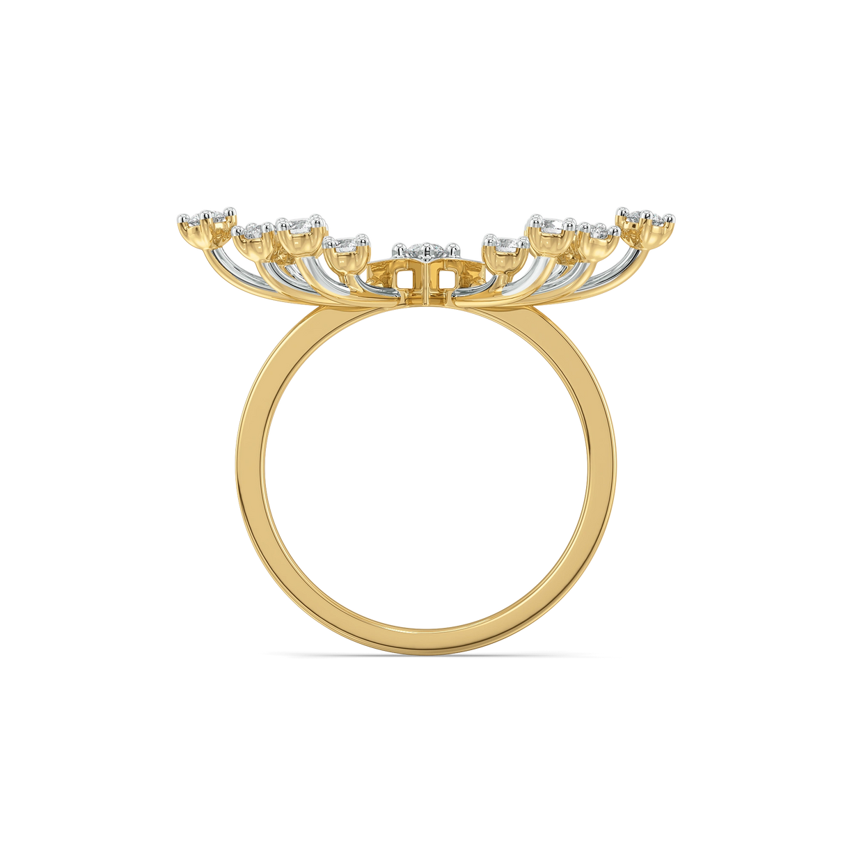 Afterlight Bloom - Pure Gold Lab Diamond Ring
