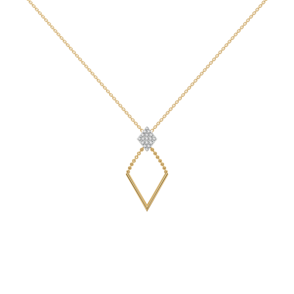 Lukson Diamond Arc Lab Grown Diamond Lariat Necklace