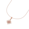 Ruby Blossom Lab Grown Diamonds Necklace for Women - Lukson