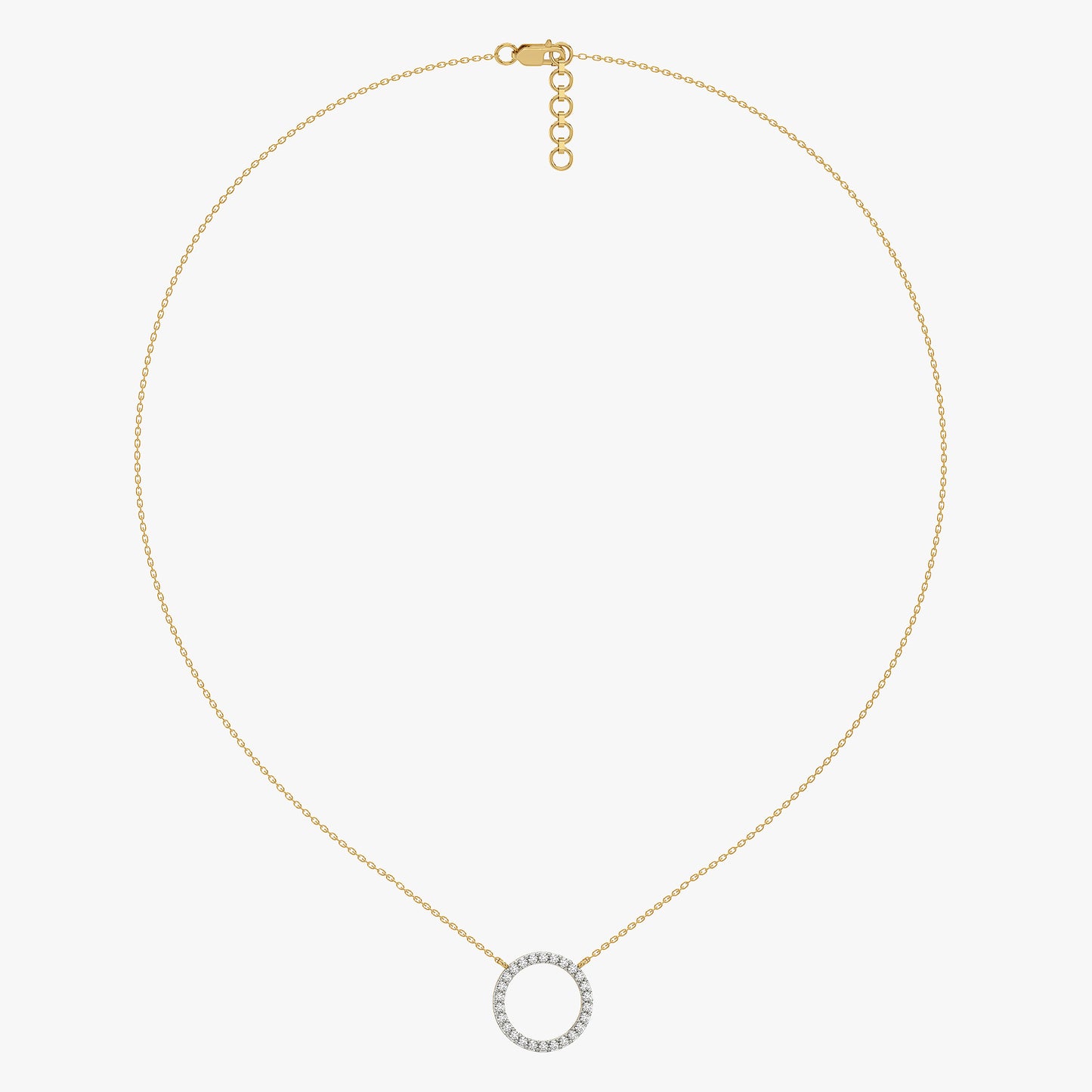 Halo - Lab Diamond Pendant Necklace