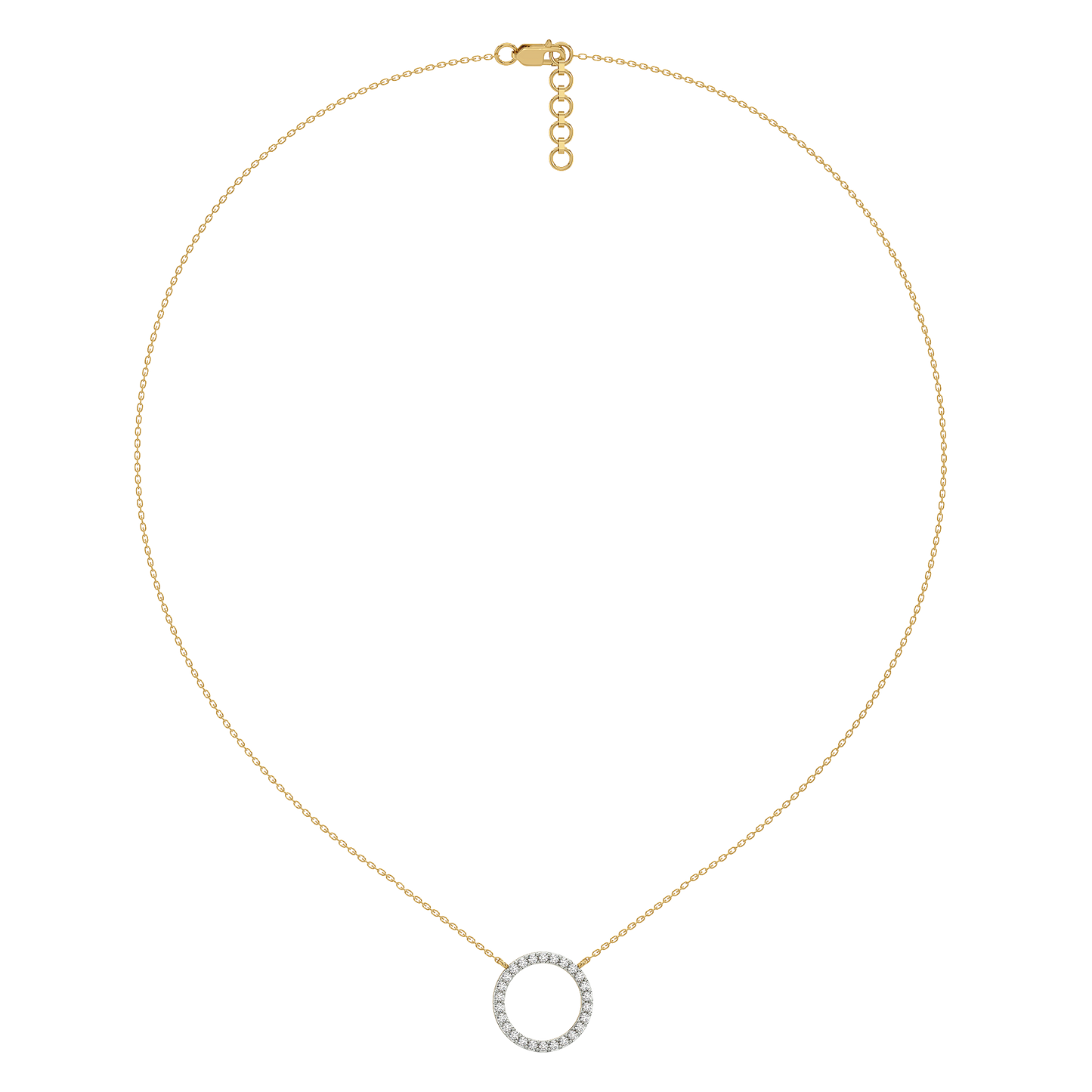 Halo - Lab Diamond Pendant Necklace