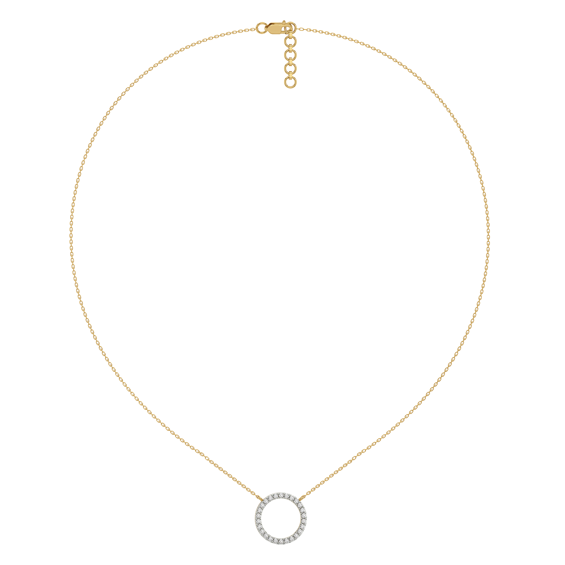 Halo - Lab Diamond Pendant Necklace