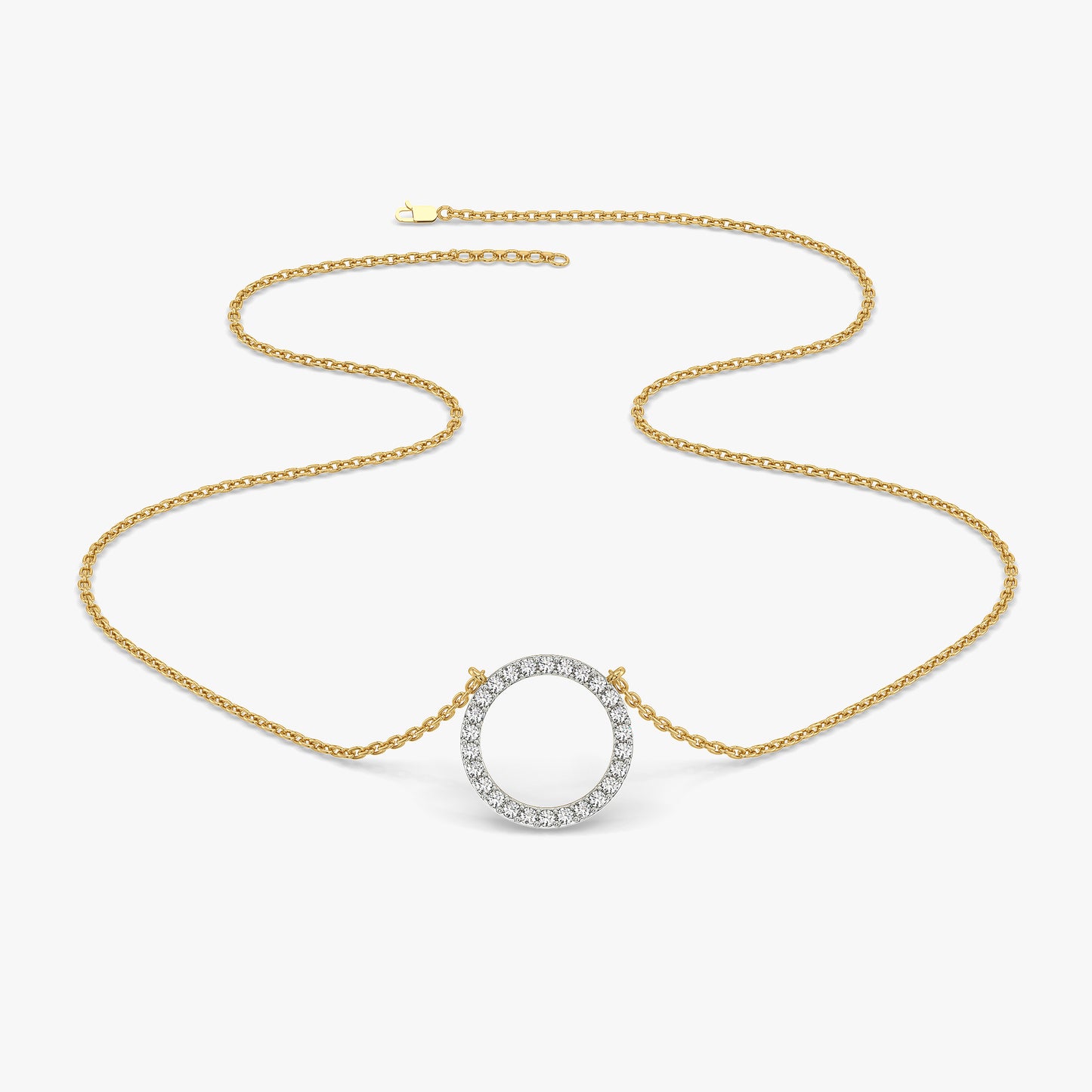 Halo - Lab Diamond Pendant Necklace