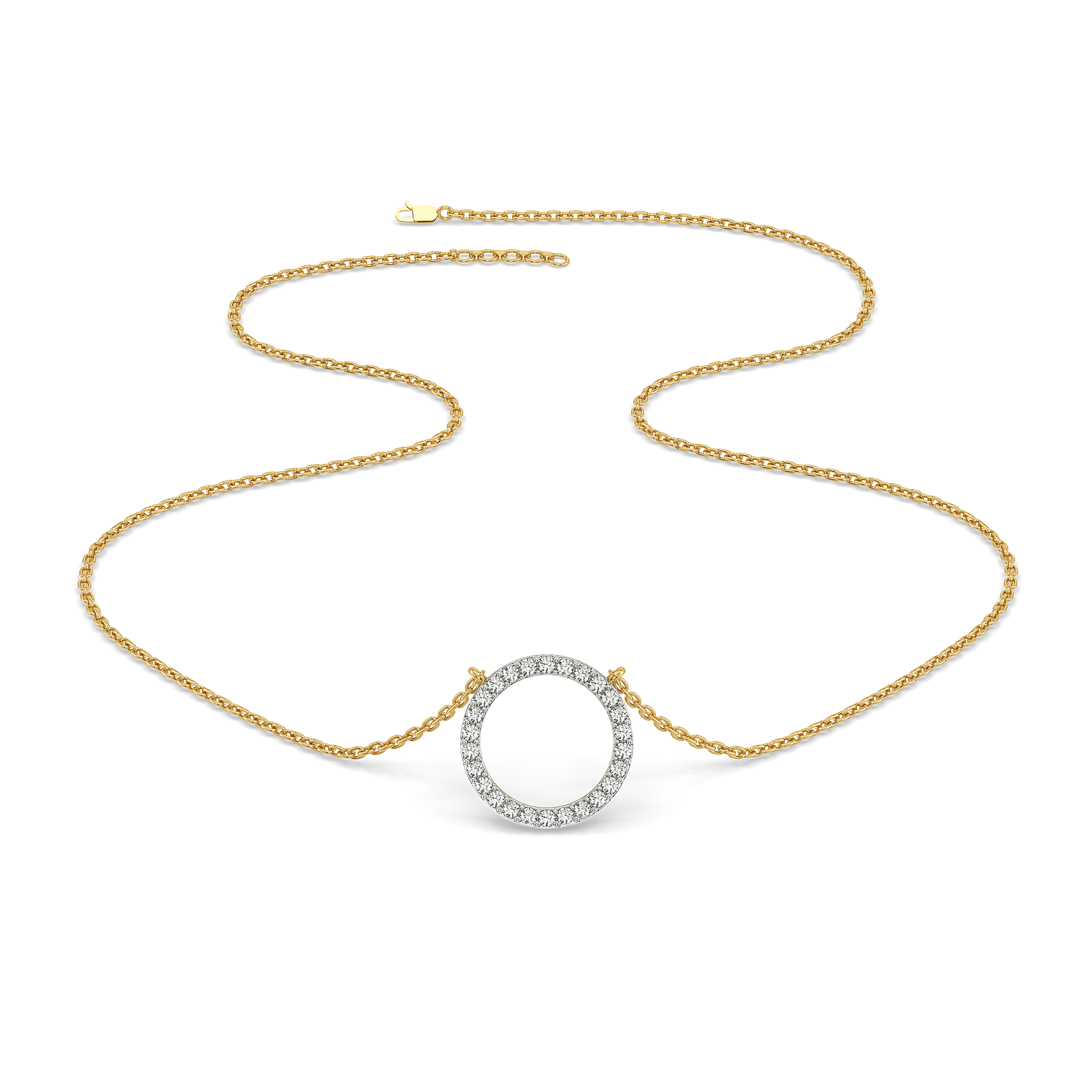 Halo - Lab Diamond Pendant Necklace