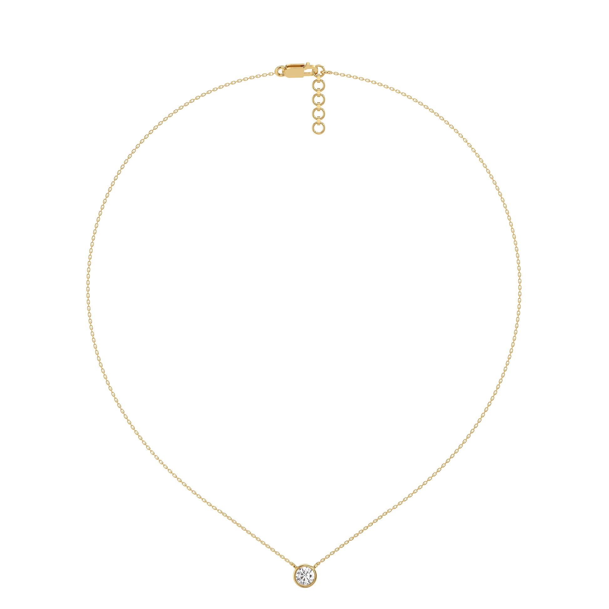 Eternal Shine - Lab Diamond Solitaire Pendant Necklace