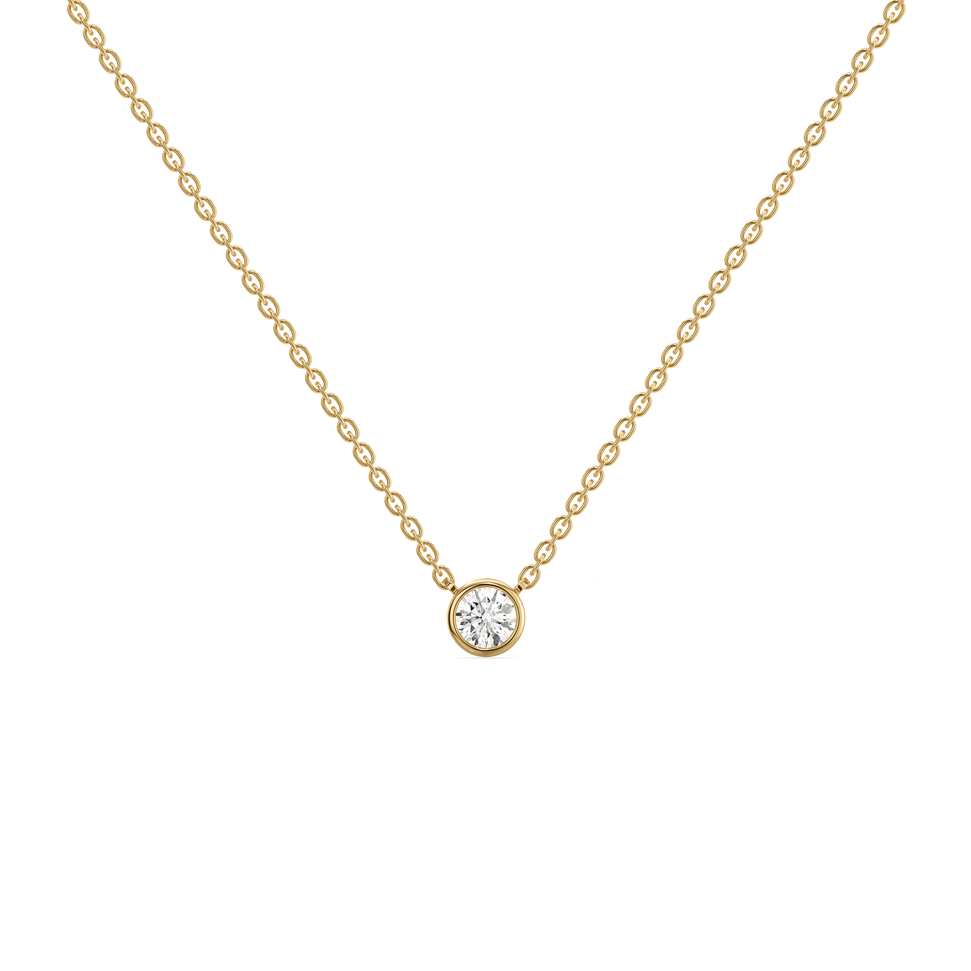Eternal Shine - Lab Diamond Solitaire Pendant Necklace