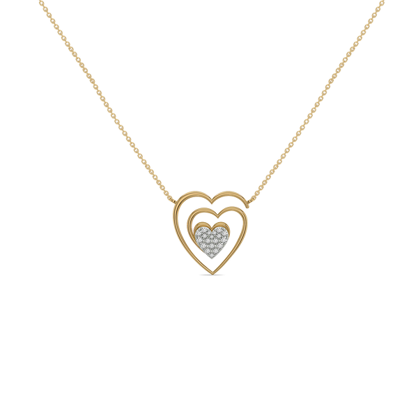 Lukson Timeless Loop Lab Grown Diamond Heart Necklace
