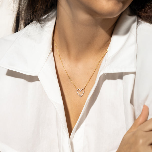 Everlasting Heart Lab Grown Diamond Necklace - Lukson