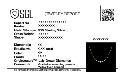 Line of Light - Lab Diamond Solitaire Necklace