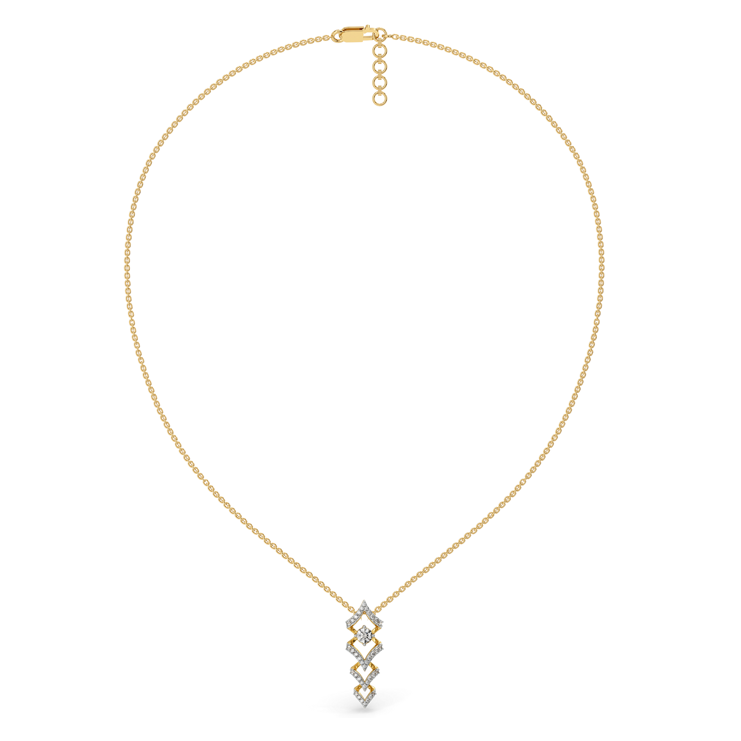 Fierce Aura - Lab Diamond Solitaire Necklace