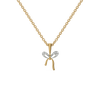 Lukson Bow Blush Lab Grown Diamond Necklace