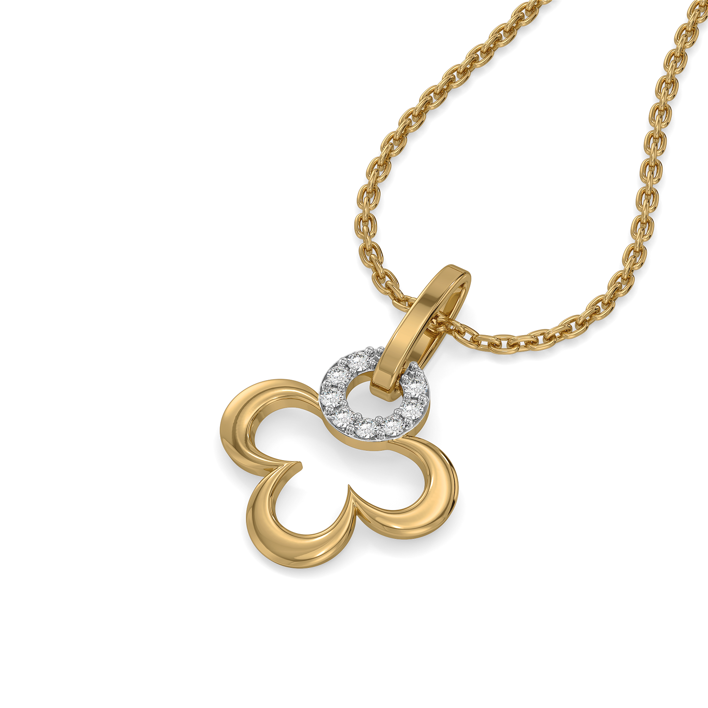 Lucky Bloom - Lab Diamond Pendant