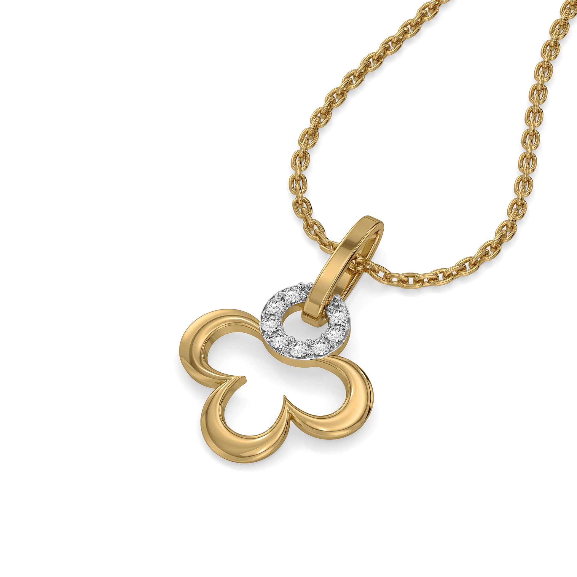 Lucky Bloom - Lab Diamond Pendant