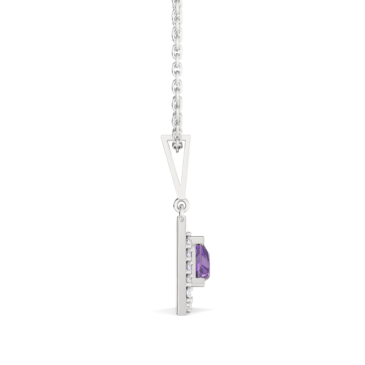 Ultra Violet Glow - Lab Diamond Pendant
