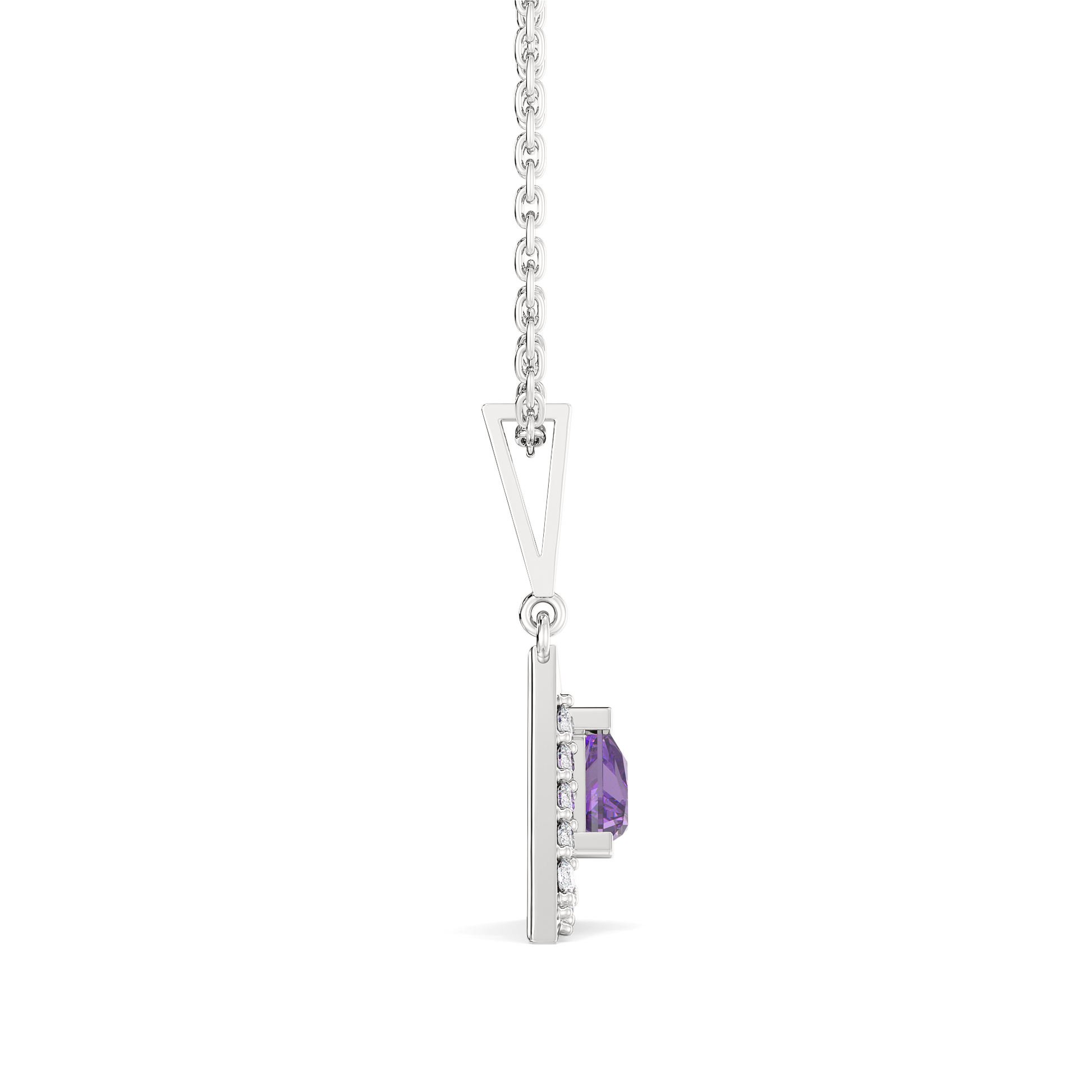 Ultra Violet Glow - Lab Diamond Pendant