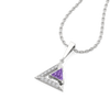 Lukson Ultra Violet Glow Lab GrownDiamond Pendant