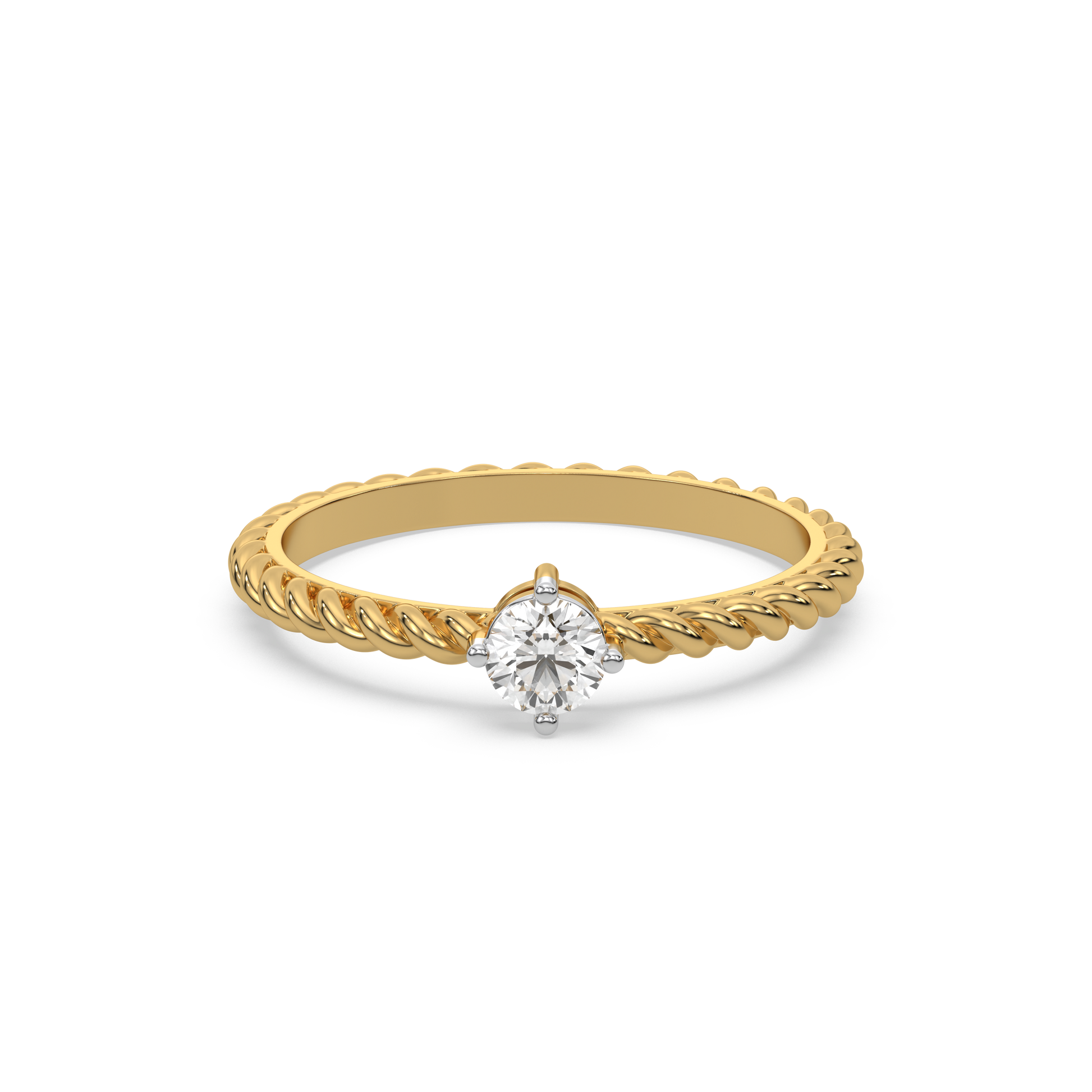 Twist of Fate - Lab Diamond Solitaire Ring