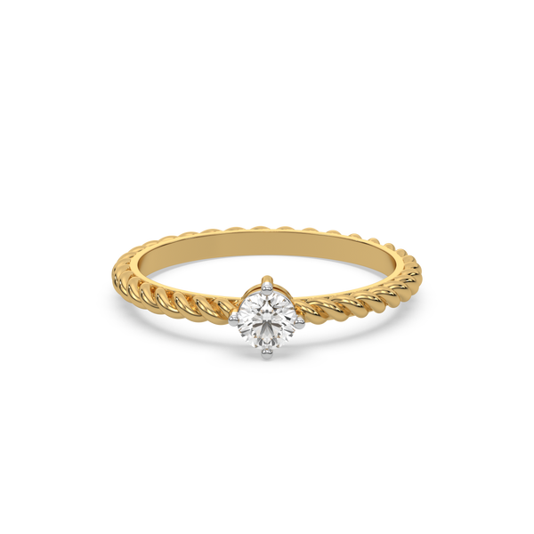 Lukson Twist of Fate Lab Grown Diamond Solitaire Ring Online