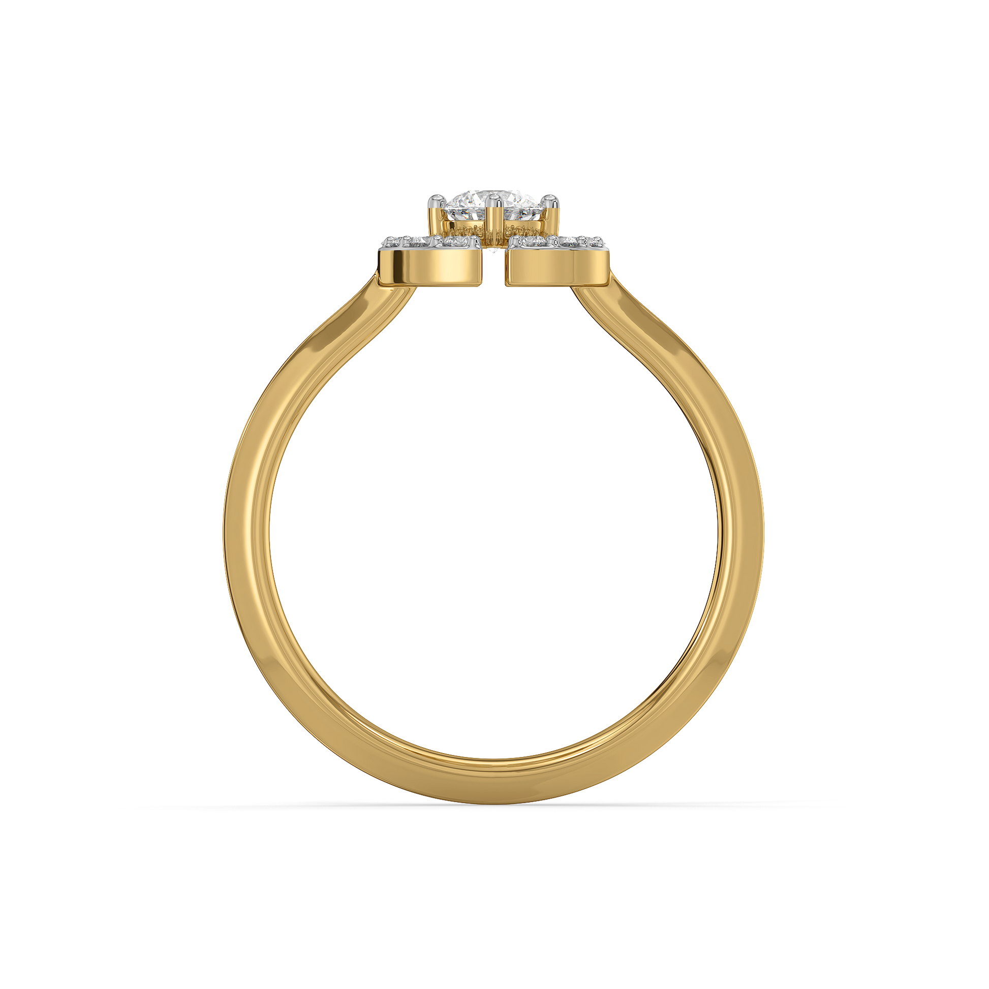 The Diamond Circle - Lab Diamond Solitaire Ring