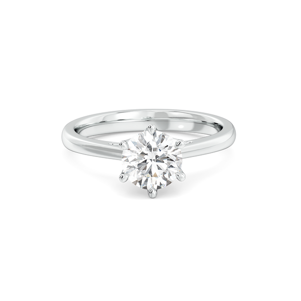 Lukson Charm Lab Grown Diamond Solitaire Ring in India