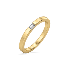 Modern Baguette Band - Lab Diamond Ring