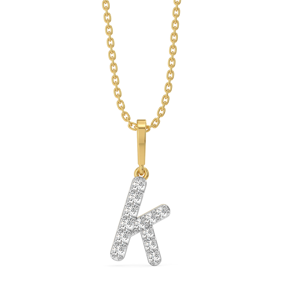 Lukson Keep Up K - Lab Grown Diamond Alphabet Pendant