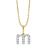 Lukson Magical M Lab Grown Diamond Alphabet Pendant