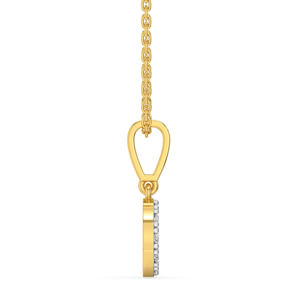 Lukson Oh-So O Lab Grown Diamond Alphabet Pendant in India